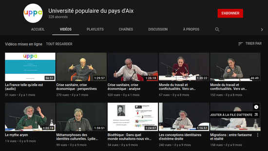 Chaine youtube UPPA